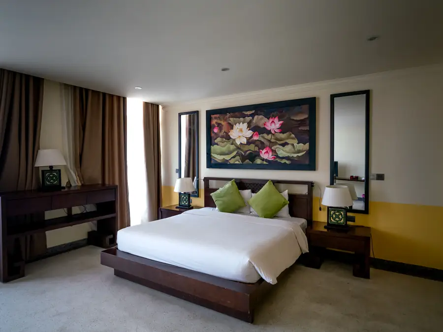 Quarto de hotel de alto padrão